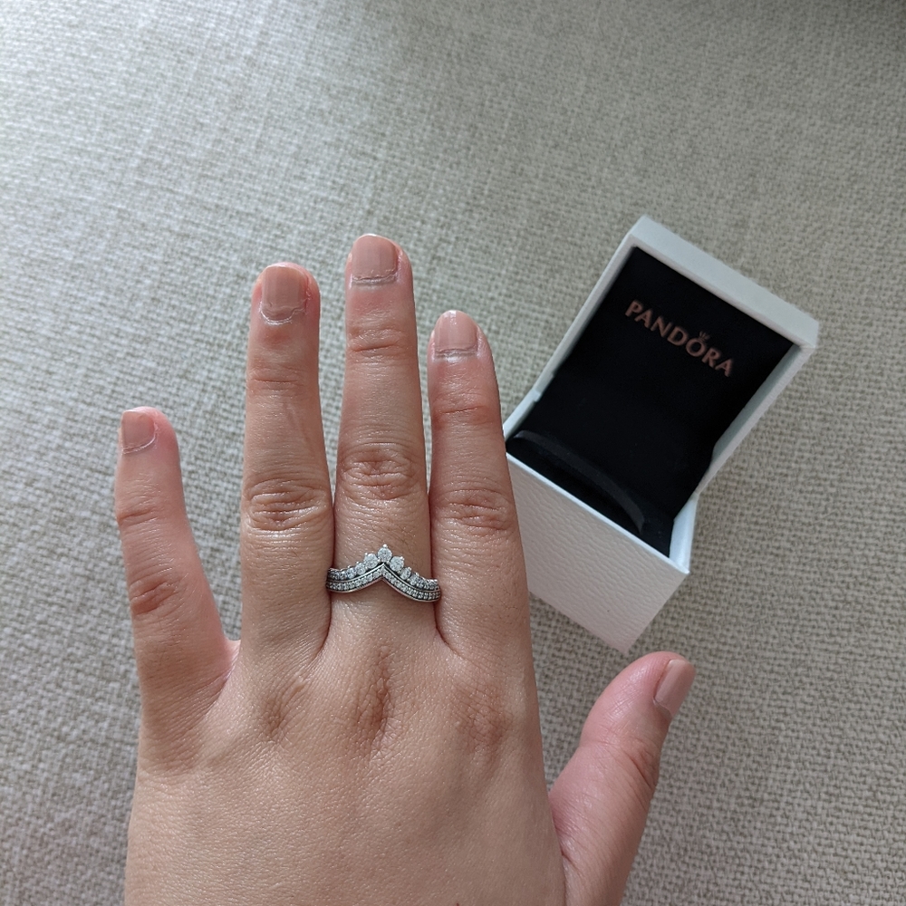 Pandora Princess Wishbone Ring